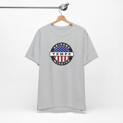 Arizona Tempe Mission Vintage Circular USA Flag T-Shirt - Latter-Day Saint LDS Missionary Gift - Book of Mormon