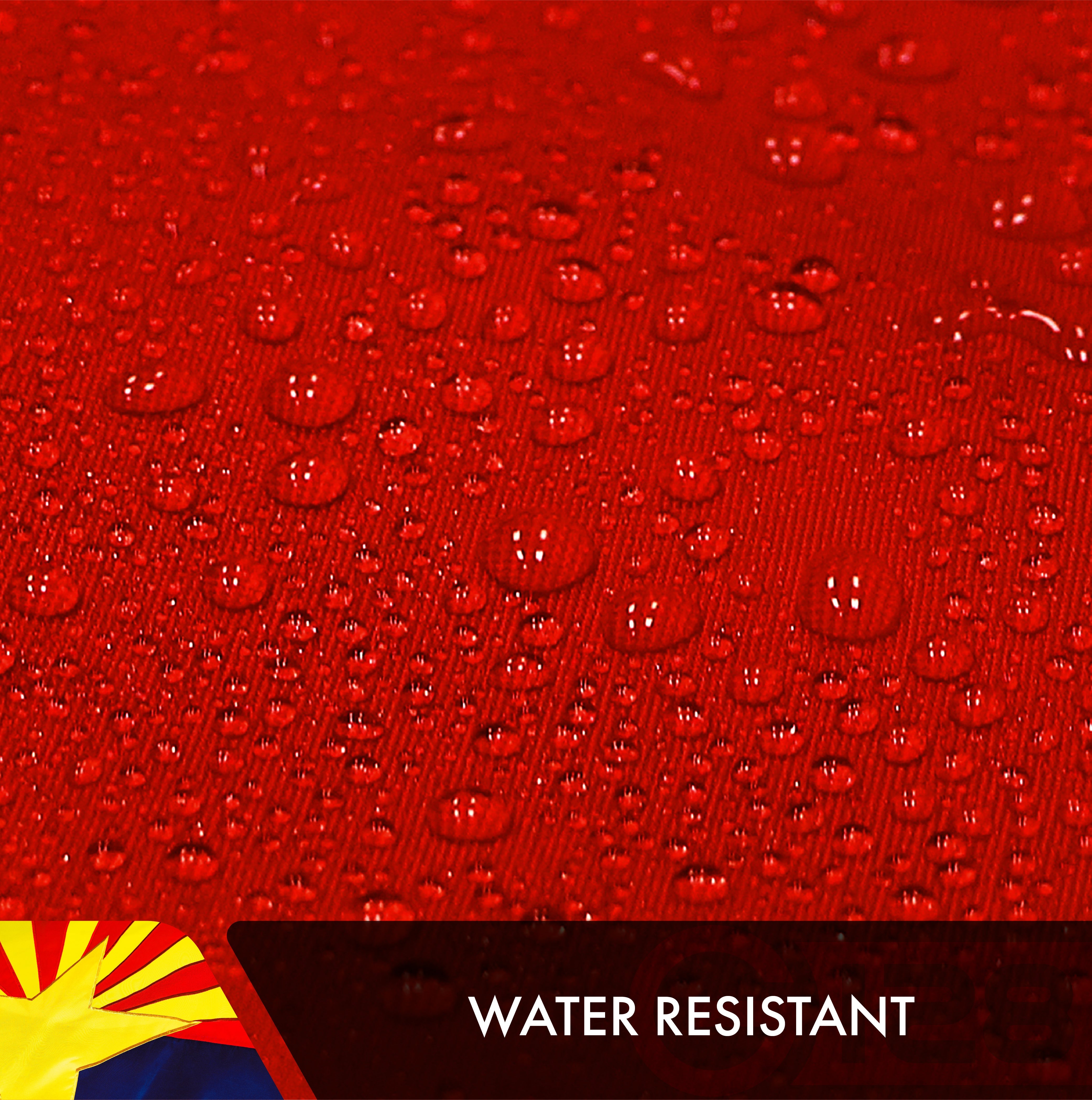 Arizona State Flag 210D Embroidered Polyester 3x5 Ft - Double Sided 2ply