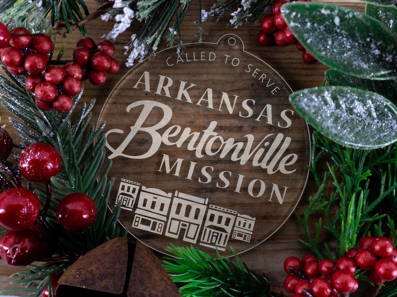 Arkansas Bentonville Mission Christmas Ornament - Latter-Day Saint LDS Missionary Gift - Book of Mormon