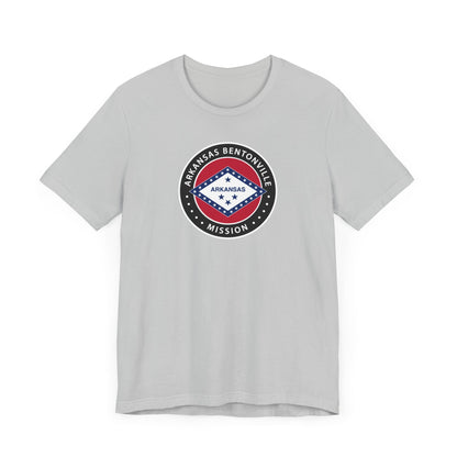 Arkansas Bentonville Mission State Flag Logo (Black Border) T-shirt - Latter-Day Saint LDS Missionary Gift - Book of Mormon