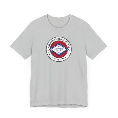 Arkansas Bentonville Mission State Flag Logo (White Border) T-shirt - Latter-Day Saint LDS Missionary Gift - Book of Mormon