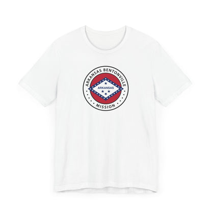 Arkansas Bentonville Mission State Flag Logo (White Border) T-shirt - Latter-Day Saint LDS Missionary Gift - Book of Mormon