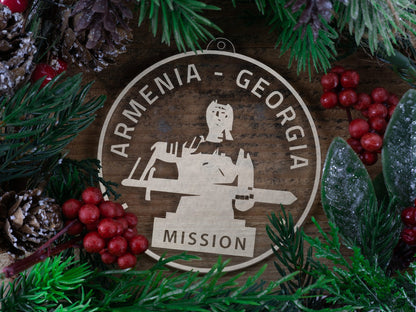 Armenia - Georgia Mission (Yerevan) Christmas Ornament - Latter-Day Saint LDS Missionary Gift - Book of Mormon