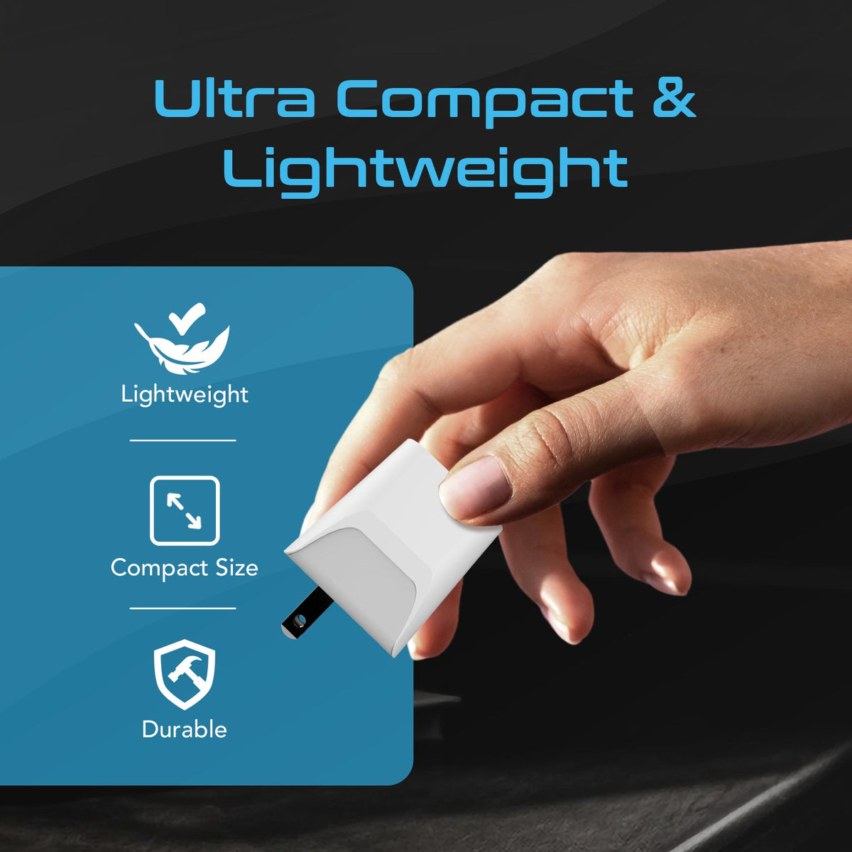 Japan, Philippines Travel Adapter - Type A - USB-A + USB-C (CTU-6)