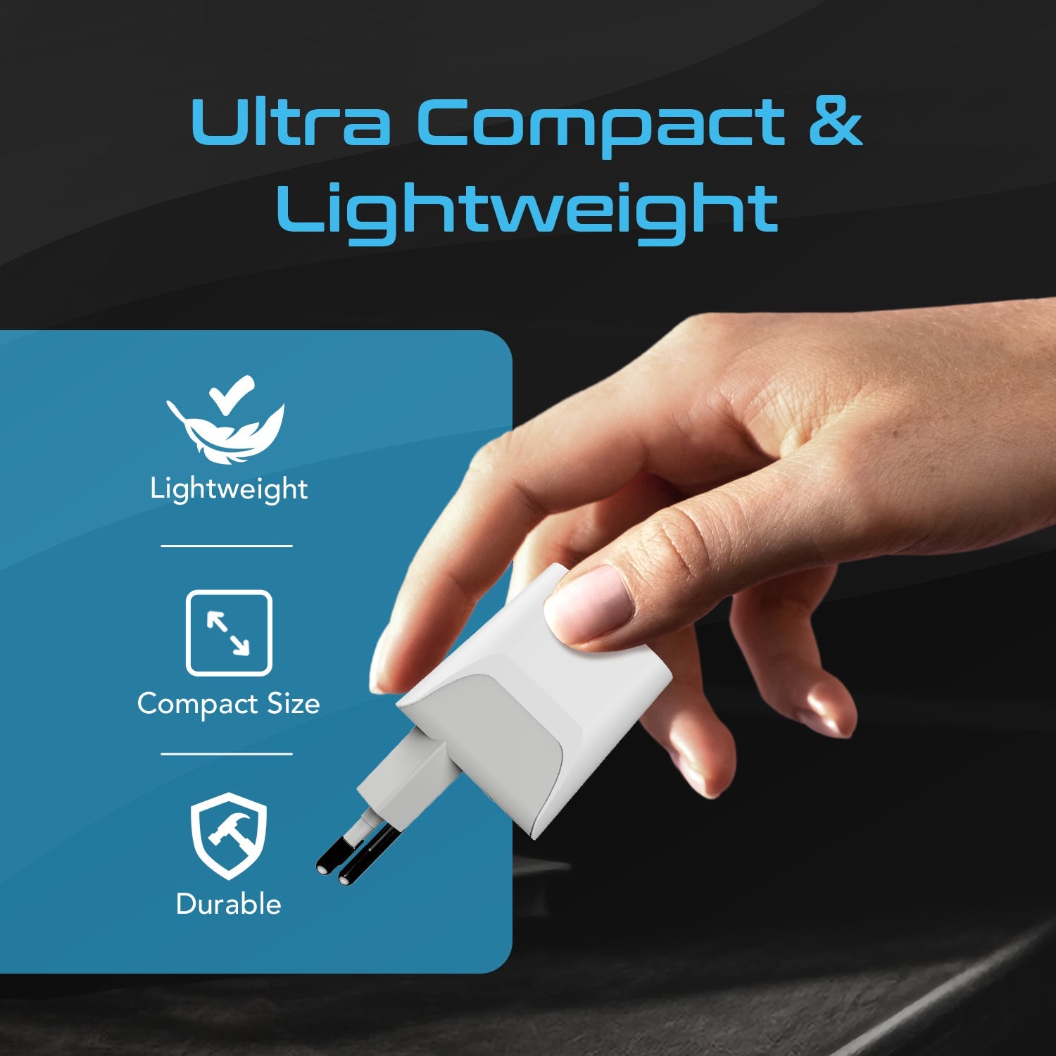 Switzerland Travel Adapter Plug Combo - Type J, C | USB-A + USB-C – Swiss Combo (CTU-9C-11A)