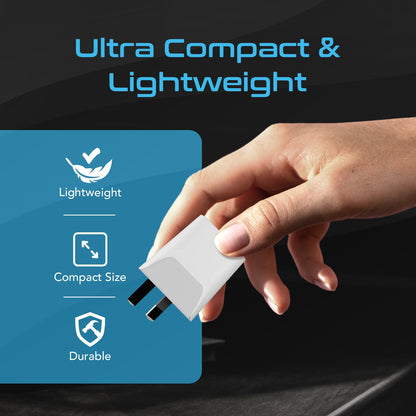 Australia, China Travel Adapter - Type I - USB A + USB C (CTU-16)