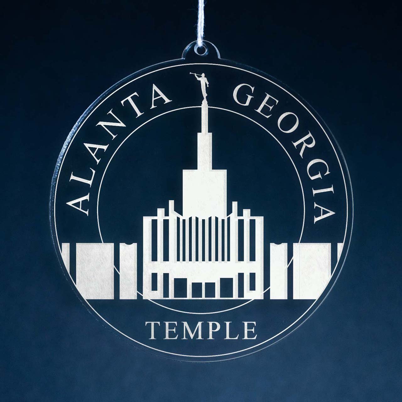 Atlanta Georgia Temple Christmas Ornament - Latter-Day Saint LDS Missionary Gift - Book of Mormon