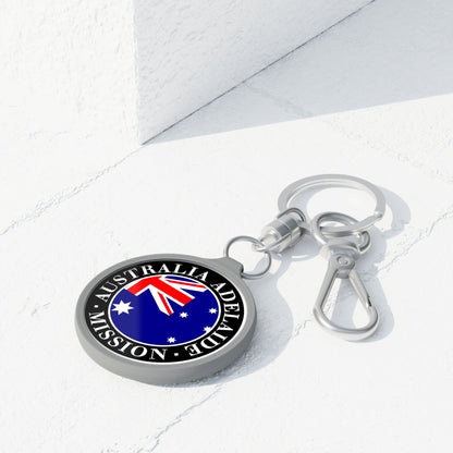 Australia Adelaide Mission Circle Flag Key Tag - Latter-Day Saint LDS Missionary Gift - Book of Mormon