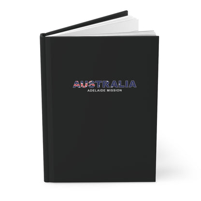 Australia Adelaide Mission Flag Title Black Hardcover Journal Matte - Latter-Day Saint LDS Missionary Gift - Book of Mormon