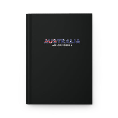 Australia Adelaide Mission Flag Title Black Hardcover Journal Matte - Latter-Day Saint LDS Missionary Gift - Book of Mormon