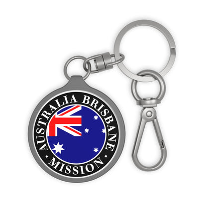Australia Brisbane Mission Circle Flag Key Tag - Latter-Day Saint LDS Missionary Gift - Book of Mormon