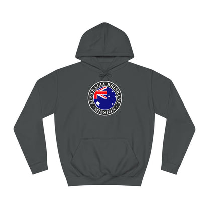 Australia Brisbane Mission Flag Logo (Black Border) College Hoodie - Latter-Day Saint LDS Missionary Gift - Book of Mormon