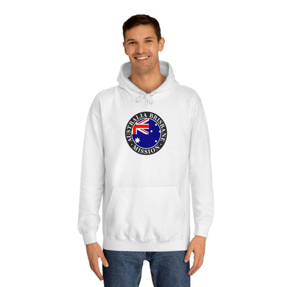 Australia Brisbane Mission Flag Logo (Black Border) College Hoodie - Latter-Day Saint LDS Missionary Gift - Book of Mormon