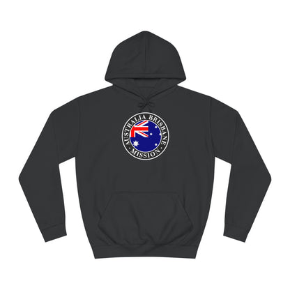 Australia Brisbane Mission Flag Logo (Black Border) College Hoodie - Latter-Day Saint LDS Missionary Gift - Book of Mormon