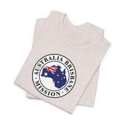 Australia Brisbane Mission Flag Logo (White Border) T-shirt - Latter-Day Saint LDS Missionary Gift - Book of Mormon