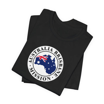 Australia Brisbane Mission Flag Logo (White Border) T-shirt - Latter-Day Saint LDS Missionary Gift - Book of Mormon