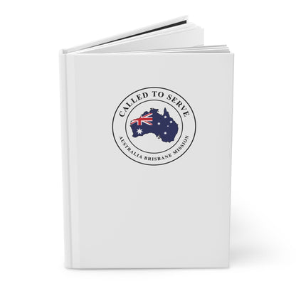 Australia Brisbane Mission Flag Map Called to Serve White Hardcover Journal Matte - Latter-Day Saint LDS Missionary Gift - Book of Mormon