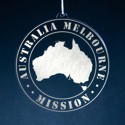 Australia Melbourne Mission Christmas Ornament - Latter-Day Saint LDS Missionary Gift - Book of Mormon