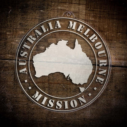 Australia Melbourne Mission Christmas Ornament - Latter-Day Saint LDS Missionary Gift - Book of Mormon