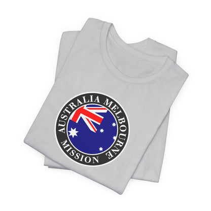 Australia Melbourne Mission Flag Logo (Black Border) T-shirt - Latter-Day Saint LDS Missionary Gift - Book of Mormon