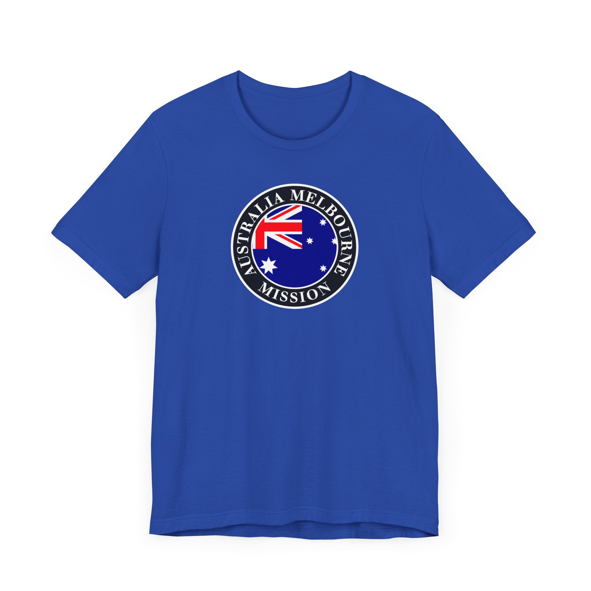 Australia Melbourne Mission Flag Logo (Black Border) T-shirt - Latter-Day Saint LDS Missionary Gift - Book of Mormon