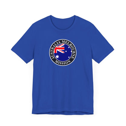 Australia Melbourne Mission Flag Logo (Black Border) T-shirt - Latter-Day Saint LDS Missionary Gift - Book of Mormon