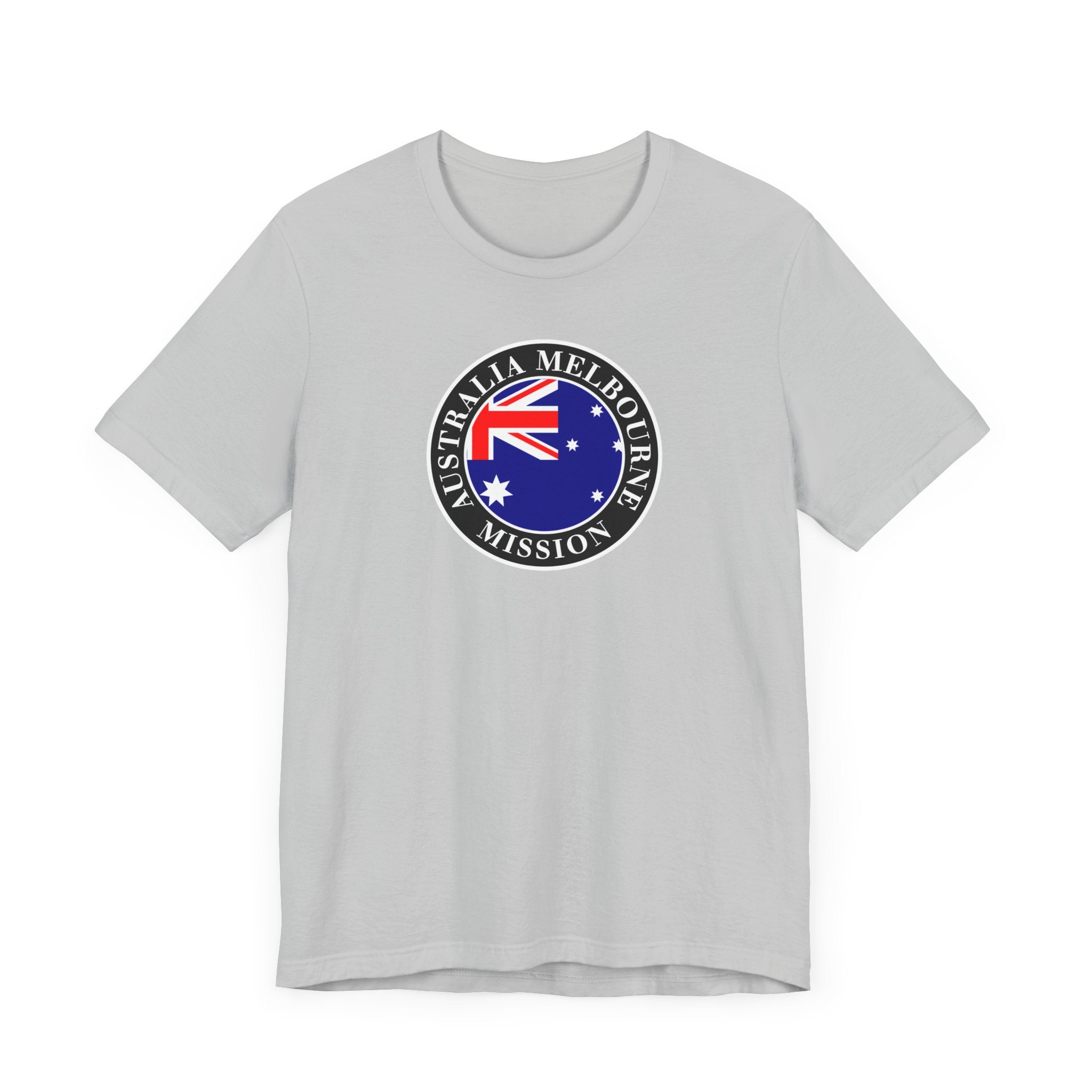 Australia Melbourne Mission Flag Logo (Black Border) T-shirt - Latter-Day Saint LDS Missionary Gift - Book of Mormon