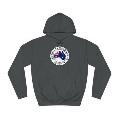 Australia Melbourne Mission Flag Logo (White Border) College Hoodie - Latter-Day Saint LDS Missionary Gift - Book of Mormon