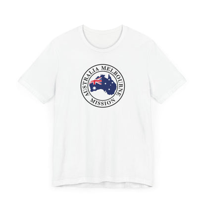 Australia Melbourne Mission Flag Logo (White Border) T-shirt - Latter-Day Saint LDS Missionary Gift - Book of Mormon