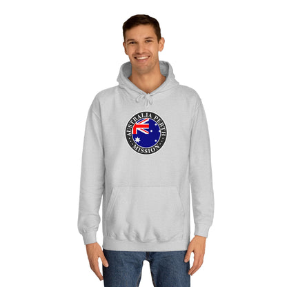 Australia Perth Mission Flag Logo (Black Border) College Hoodie - Latter-Day Saint LDS Missionary Gift - Book of Mormon