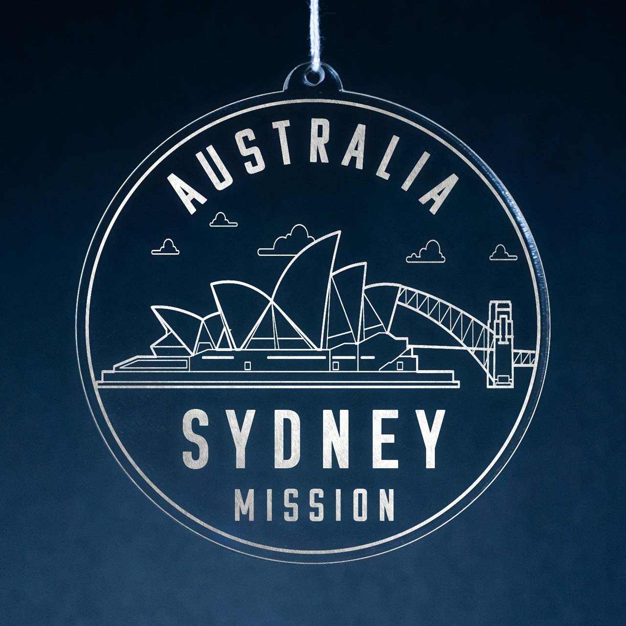 Australia Sydney Mission Christmas Ornament - Latter-Day Saint LDS Missionary Gift - Book of Mormon