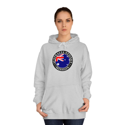 Australia Sydney Mission Flag Logo (Black Border) College Hoodie - Latter-Day Saint LDS Missionary Gift - Book of Mormon