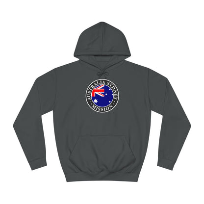 Australia Sydney Mission Flag Logo (Black Border) College Hoodie - Latter-Day Saint LDS Missionary Gift - Book of Mormon