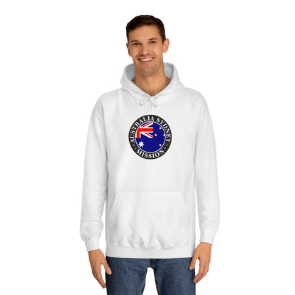 Australia Sydney Mission Flag Logo (Black Border) College Hoodie - Latter-Day Saint LDS Missionary Gift - Book of Mormon