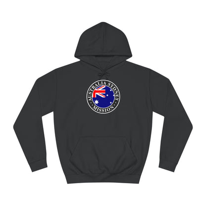 Australia Sydney Mission Flag Logo (Black Border) College Hoodie - Latter-Day Saint LDS Missionary Gift - Book of Mormon