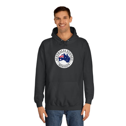 Australia Sydney Mission Flag Logo (White Border) College Hoodie - Latter-Day Saint LDS Missionary Gift - Book of Mormon
