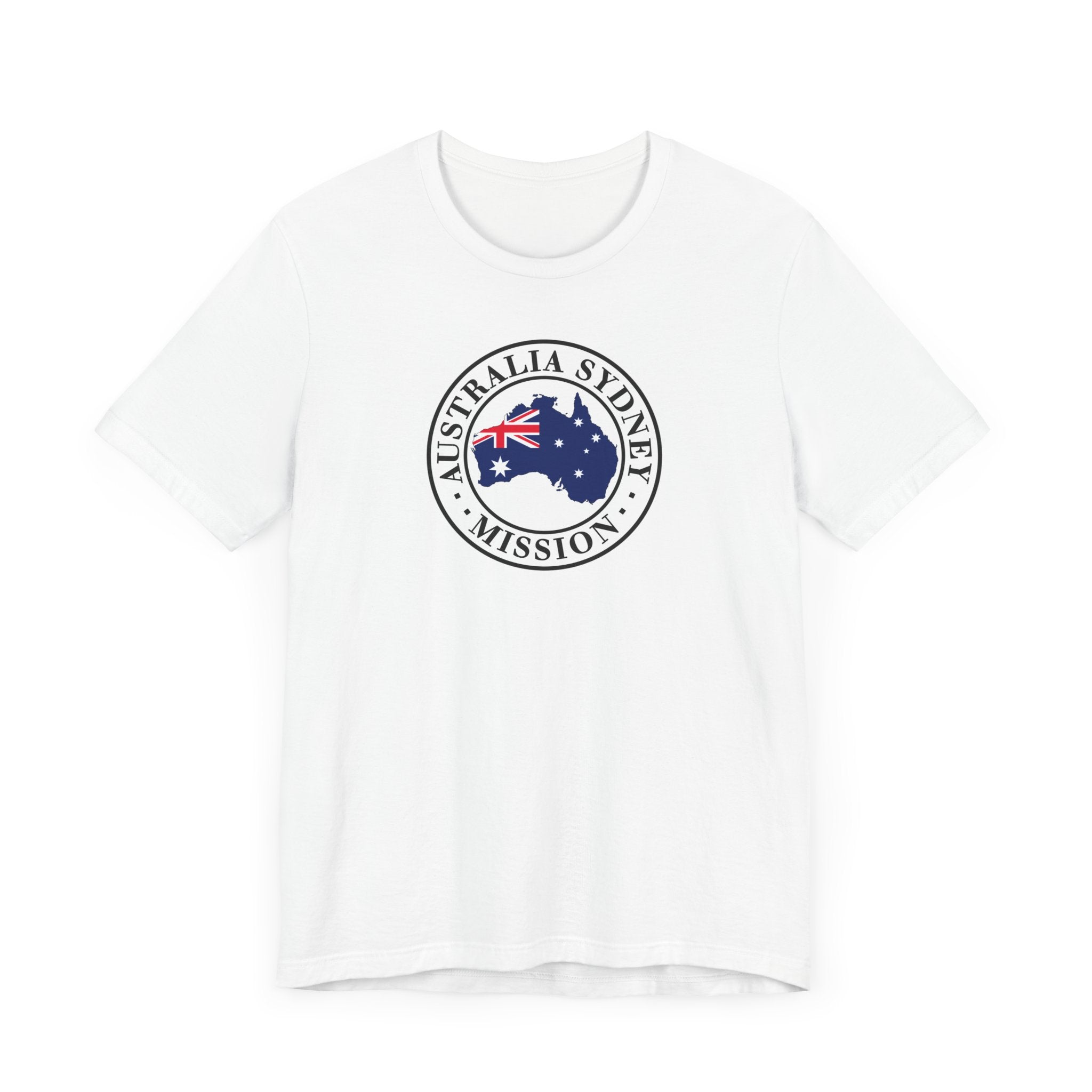 Australia Sydney Mission Flag Logo (White Border) T-shirt - Latter-Day Saint LDS Missionary Gift - Book of Mormon