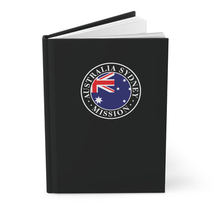 Australia Sydney Mission Logo Design Black Hardcover Journal Matte - Latter-Day Saint LDS Missionary Gift - Book of Mormon