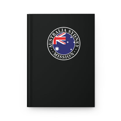 Australia Sydney Mission Logo Design Black Hardcover Journal Matte - Latter-Day Saint LDS Missionary Gift - Book of Mormon