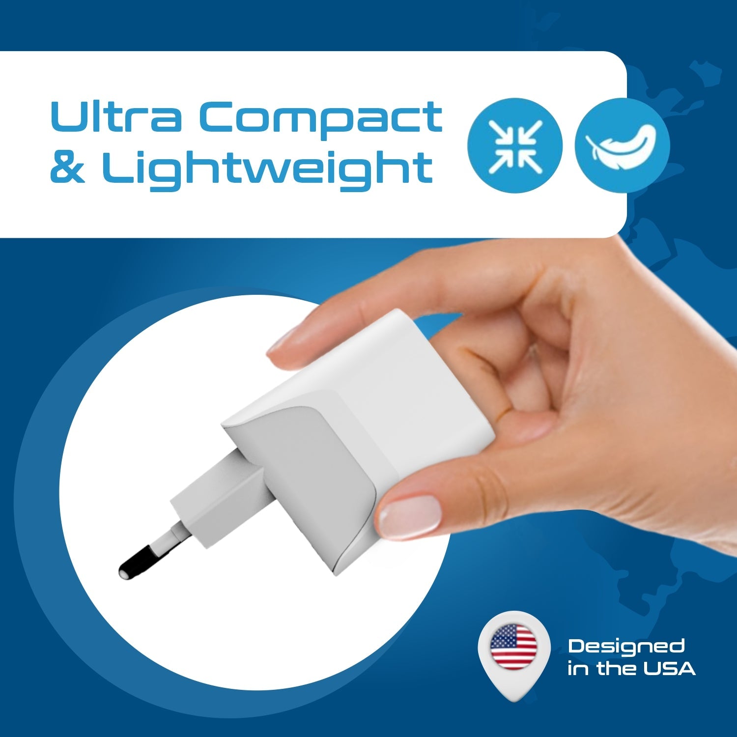 Italy Travel Adapter - Type L - USB-A + USB-C (CTU-12A)