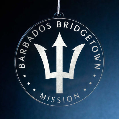 Barbados Bridgetown Mission Christmas Ornament - Latter-Day Saint LDS Missionary Gift - Book of Mormon