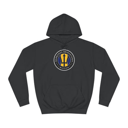 Barbados Bridgetown Mission Flag Logo (Black Border) College Hoodie - Latter-Day Saint LDS Missionary Gift - Book of Mormon