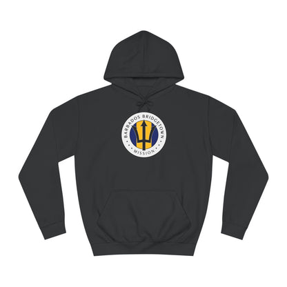 Barbados Bridgetown Mission Flag Logo (White Border) College Hoodie - Latter-Day Saint LDS Missionary Gift - Book of Mormon