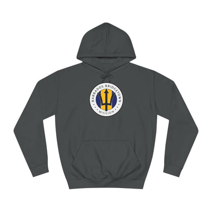 Barbados Bridgetown Mission Flag Logo (White Border) College Hoodie - Latter-Day Saint LDS Missionary Gift - Book of Mormon