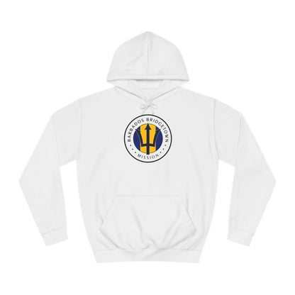 Barbados Bridgetown Mission Flag Logo (White Border) College Hoodie - Latter-Day Saint LDS Missionary Gift - Book of Mormon