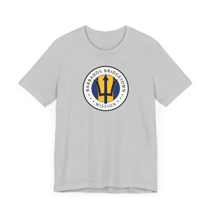 Barbados Bridgetown Mission Flag Logo (White Border) T-shirt - Latter-Day Saint LDS Missionary Gift - Book of Mormon