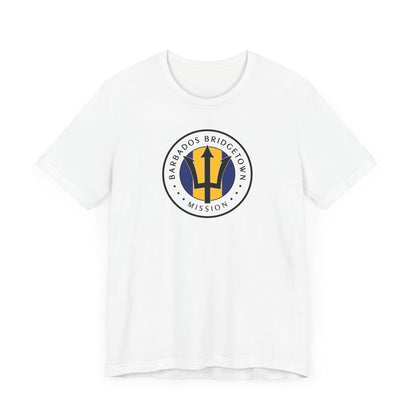 Barbados Bridgetown Mission Flag Logo (White Border) T-shirt - Latter-Day Saint LDS Missionary Gift - Book of Mormon