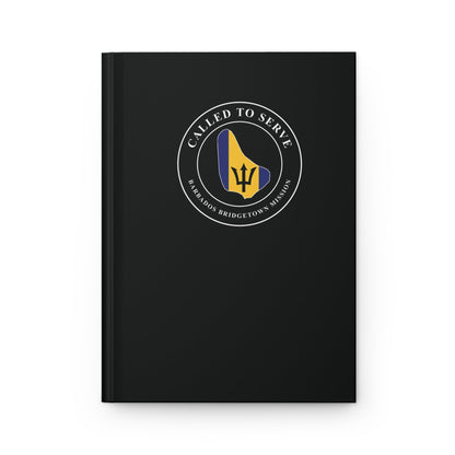 Barbados Bridgetown Mission Flag Map Called to Serve Black Hardcover Journal Matte - Latter-Day Saint LDS Missionary Gift - Book of Mormon