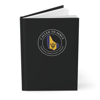 Barbados Bridgetown Mission Flag Map Called to Serve Black Hardcover Journal Matte - Latter-Day Saint LDS Missionary Gift - Book of Mormon