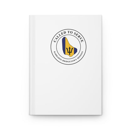 Barbados Bridgetown Mission Flag Map Called to Serve White Hardcover Journal Matte - Latter-Day Saint LDS Missionary Gift - Book of Mormon